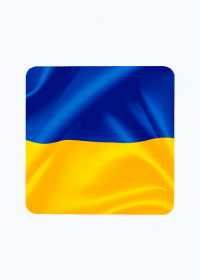 Ukraina magnes na lodowke kwadrat Flaga Ukrainy