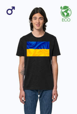 Ukraina meska koszulka eco Flaga Ukrainy