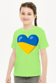 Koszulka dziewczynka - pomoc Ukrainie serce