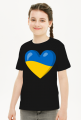 Koszulka dziewczynka - pomoc Ukrainie serce