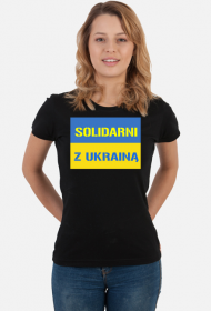 Ukraina Koszulka damska Solidarni z Ukraina