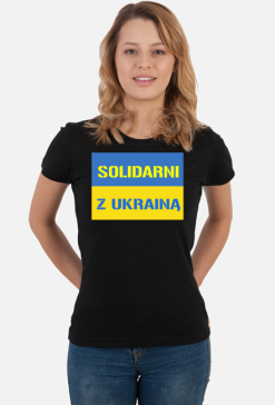 Ukraina Koszulka damska Solidarni z Ukraina