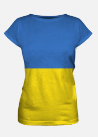 Ukraina Koszulka damska fullprint Flaga Ukrainy 2