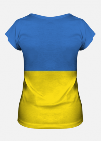 Ukraina Koszulka damska fullprint Flaga Ukrainy 2