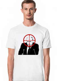 T-shirt męski "Kill Putin" - wojna w Ukrainie (biały)
