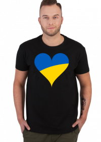 Ukraina Koszulka T-Shirt flaga Ukrainy Serce