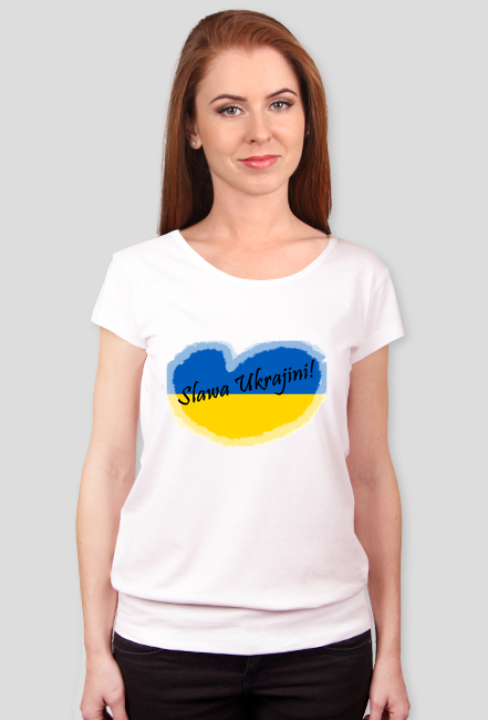 t-shirt Sława Ukrajini! damski