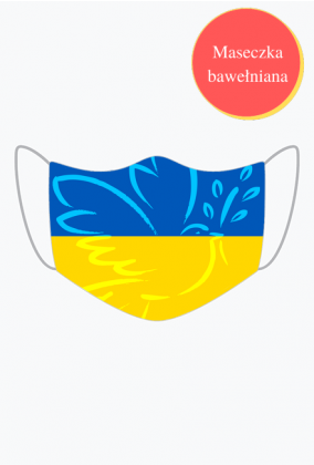 Ukraina maseczka ochronna flaga Ukrainy Golabek pokoju