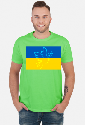 Ukraina koszulka flaga Ukrainy Golabek pokoju