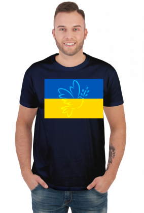 Ukraina koszulka flaga Ukrainy Golabek pokoju