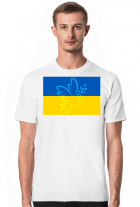 Ukraina koszulka flaga Ukrainy Golabek pokoju