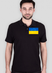 Ukraina koszulka polo Flaga Ukrainy Golabek pokoju