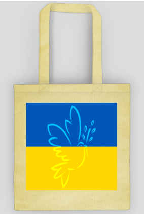 Ukraina Torba eco na zakupy flaga Ukrainy Golabek pokoju