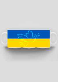 Ukraina kubek flaga Ukrainy Golabek pokoju