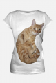 Koszulka damska z kotem