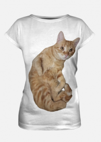 Koszulka damska z kotem
