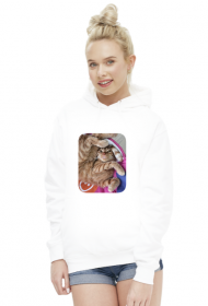 Bluza damska z kapturem ze zdjęciem kota