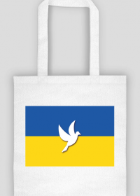Ukraina bawelniana torba eco flaga Ukrainy Golabek pokoju 2