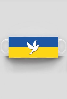 Ukraina kubek flaga Ukrainy Golabek pokoju 2