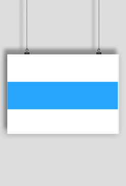 White Blue White Free Russia Flag