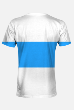White Blue White Free Russia Flag