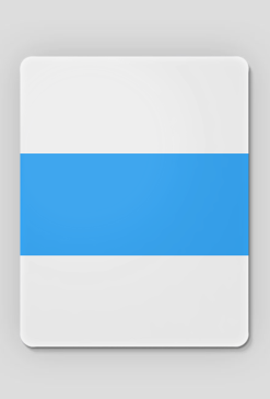 White Blue White Free Russia Flag