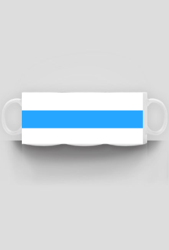 White Blue White Free Russia Flag