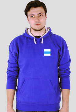 White Blue White Free Russia Flag