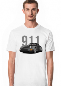 Koszulka biała Porsche 911 (964) Turbo