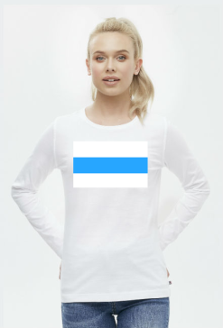 White Blue White Free Russia Flag