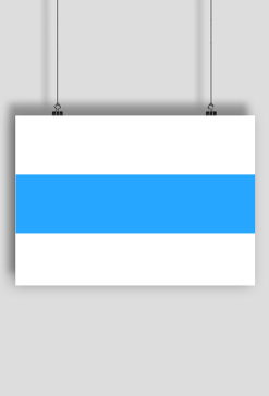 White Blue White Free Russia Flag