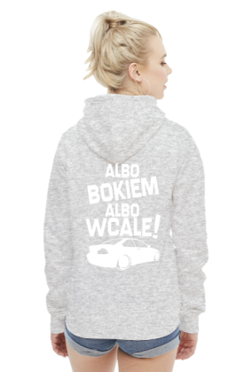 Albo bokiem albo wcale - BMW E46 (bluza damska kaptur) jgt