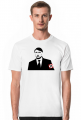 T-shirt męski Vladimir Putin jako Adolf Hitler (biały)
