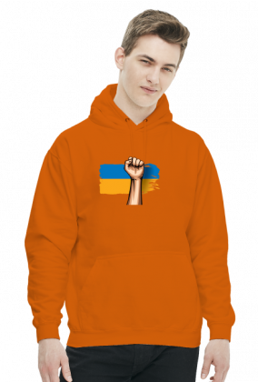 bluza unisex wolna ukraina flaga walka pięść