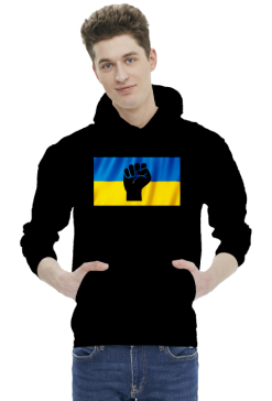 bluza unisex wolna ukraina flaga pięść