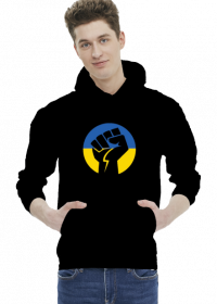 bluza unisex wolna ukraina walka flaga pięść