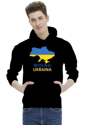 bluza unisex wolna ukraina mapa flaga