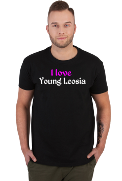 Koszulka T-shirt I love young Leosia