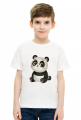 Panda siedząca - koszulka dla chłopca - śpiewanki.tv