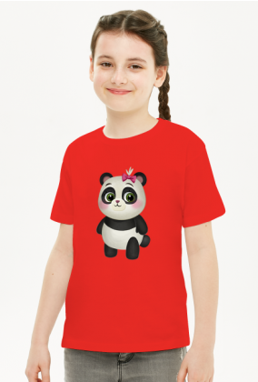 Panda - koszulka dla dziewczynki - śpiewanki.tv