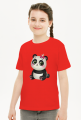 Panda siedząca - koszulka dla dziewczynki - śpiewanki.tv