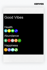 Canvas Good Vibes Subway