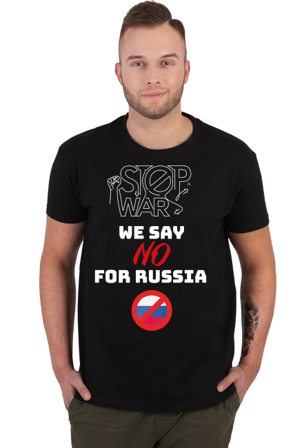 Koszulka "WE SAY NO RUSSIA"