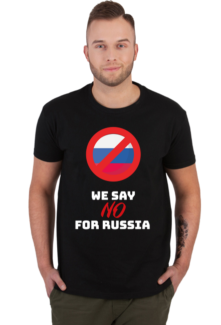 Koszulka "WE SAY NO RUSSIA"