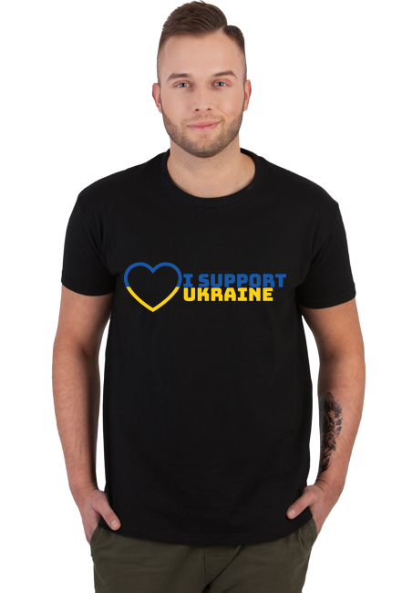 Koszulka "I SUPPORT UKRAINE"