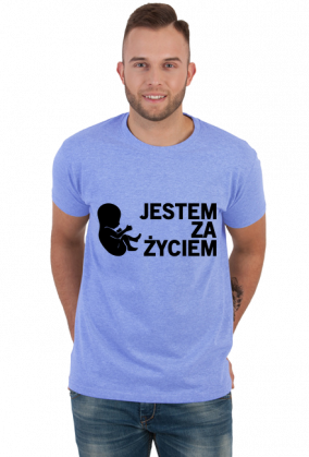 Jestem Za Życiem koszulka męska