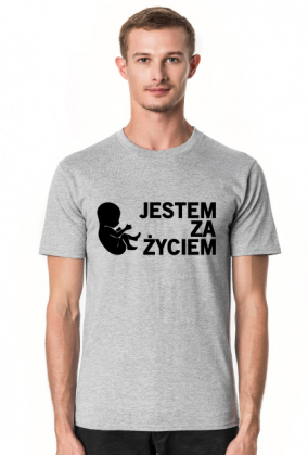 Jestem Za Życiem koszulka męska