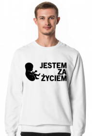 Jestem Za Życiem bluza bez kaptura