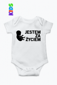 Jestem Za Życiem Body dziecięce