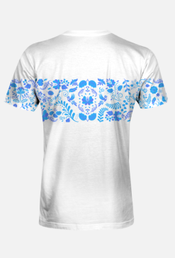 Gzhel/white blue white